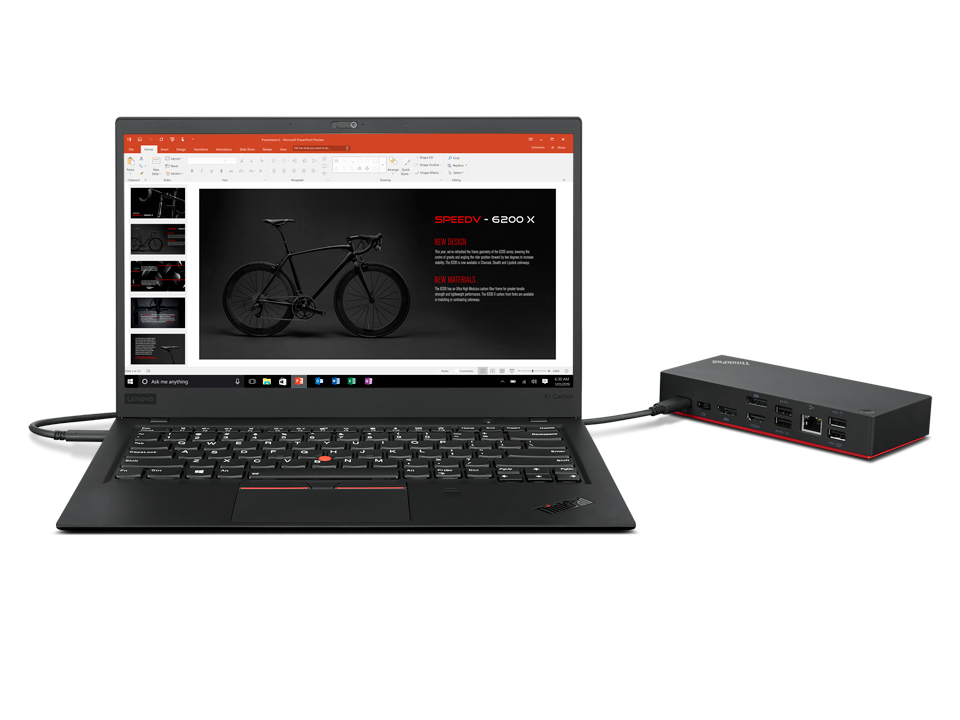 Spanien Perforering Beskrivende Lenovo ThinkPad Universal USB-C Dock - dockingstation - USB-C - HDMI, 2 x  DP - GigE