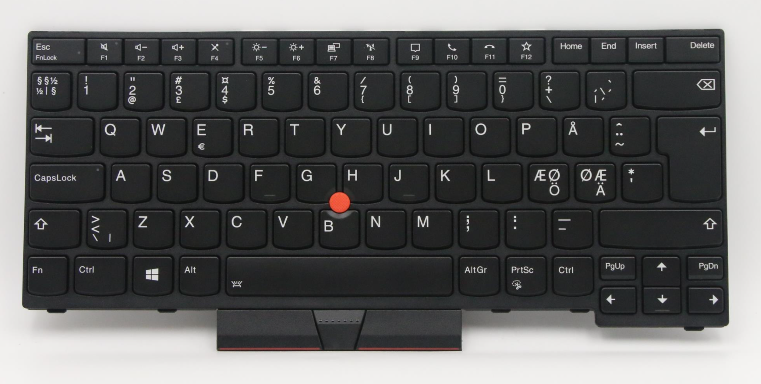 Lenovo Dansk / Nordisk tastatur til T14 Gen1, Gen2 og P14s G